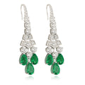 Emerald Grace Lab-Created Emerald Drop Earrings