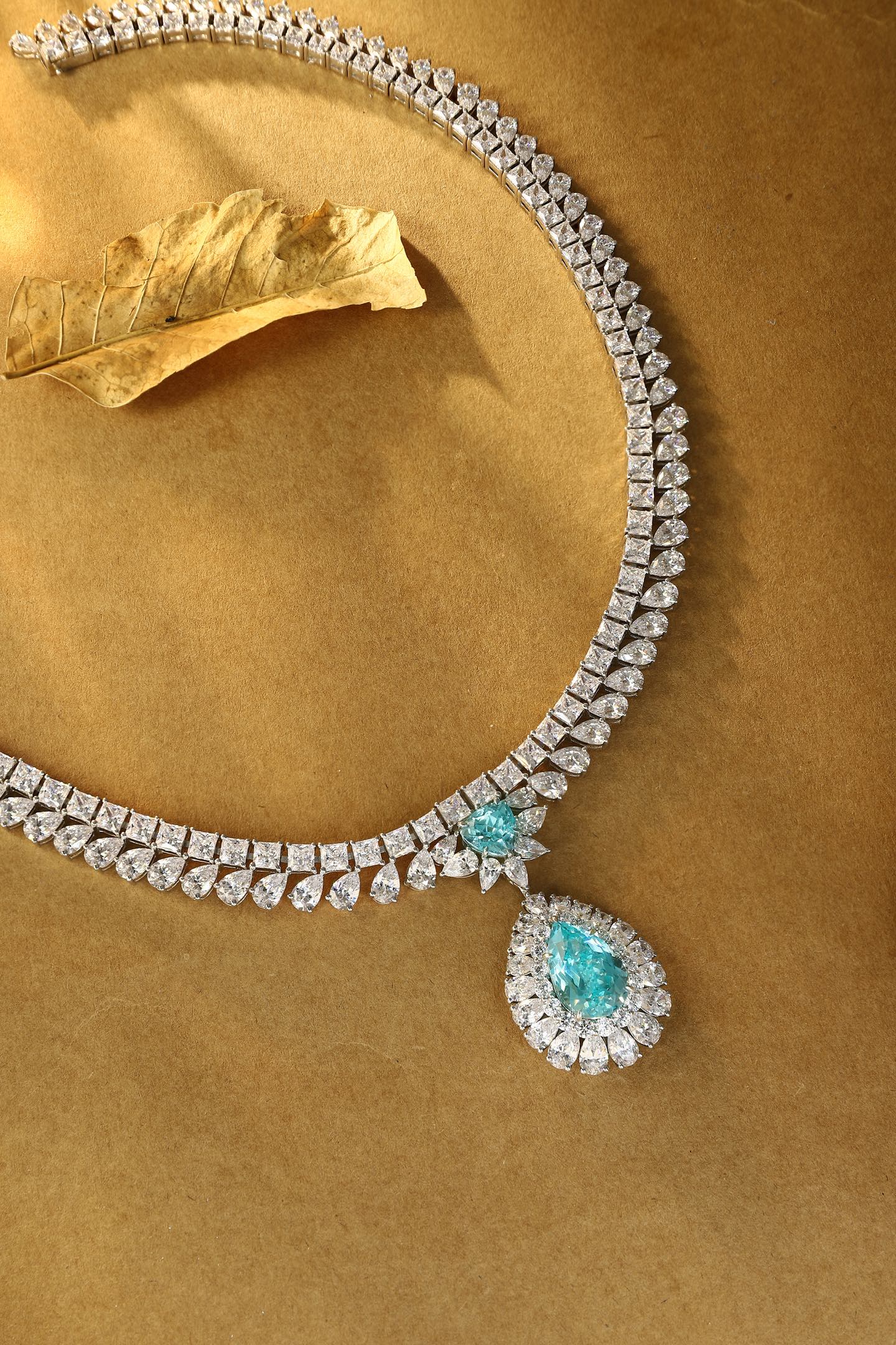 Paraiba Radiance Lab-Created Paraiba Statement Necklace