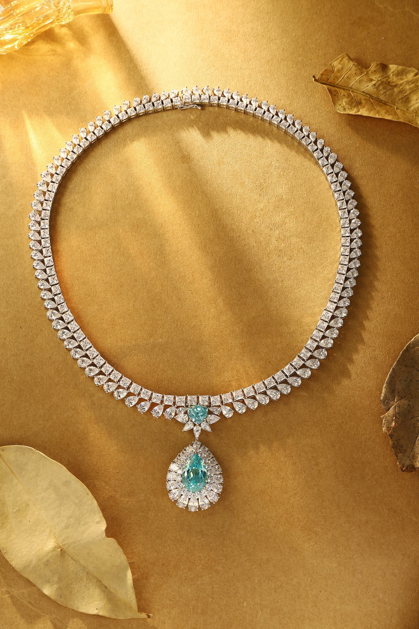 Paraiba Radiance Lab-Created Paraiba Statement Necklace