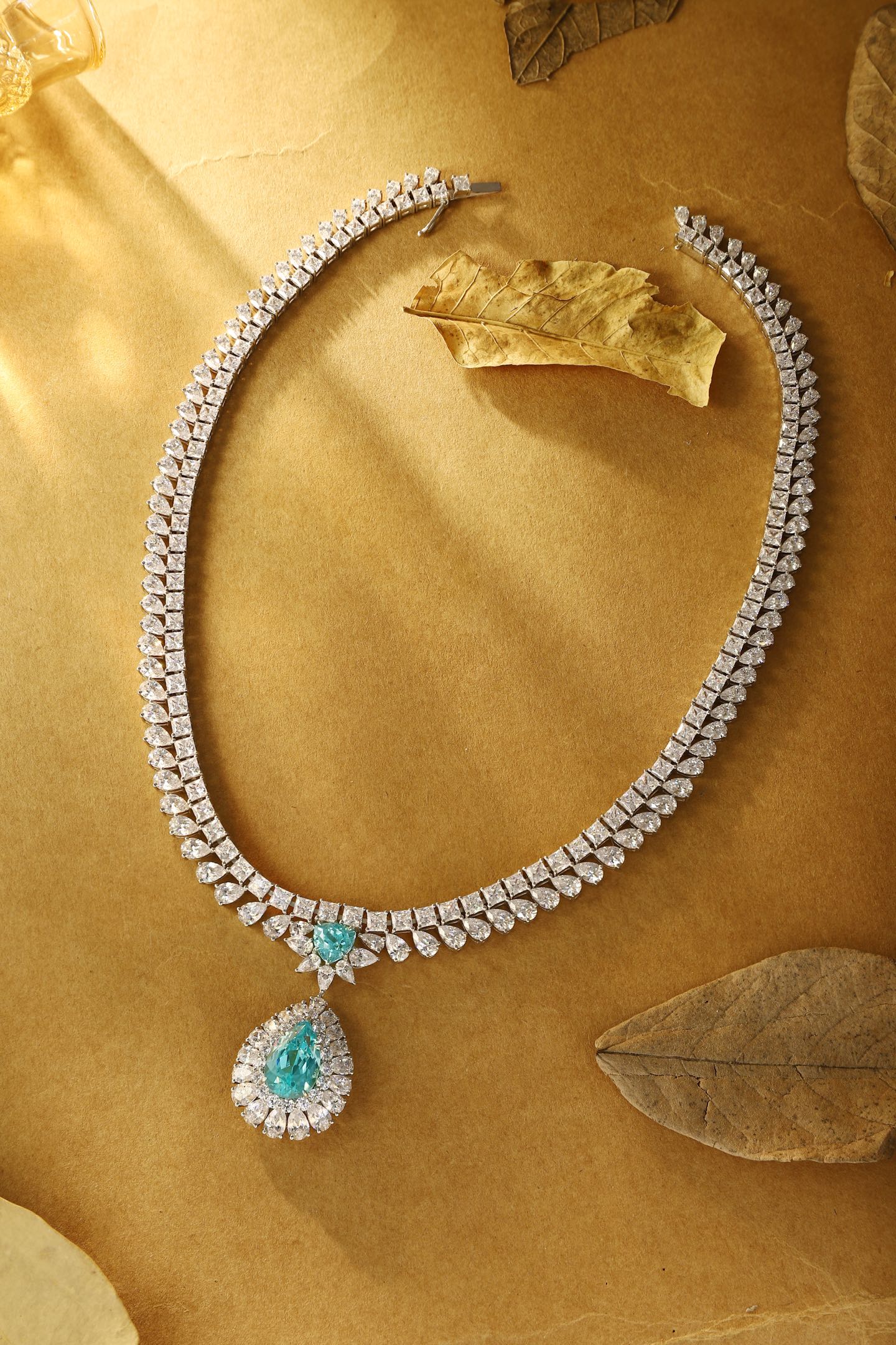 Paraiba Radiance Lab-Created Paraiba Statement Necklace