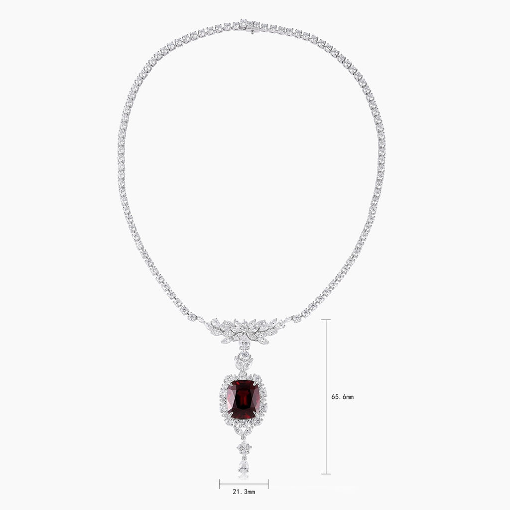 Garnet Reverie Natural Garnet Pendant Necklace