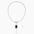 Garnet Reverie Natural Garnet Pendant Necklace