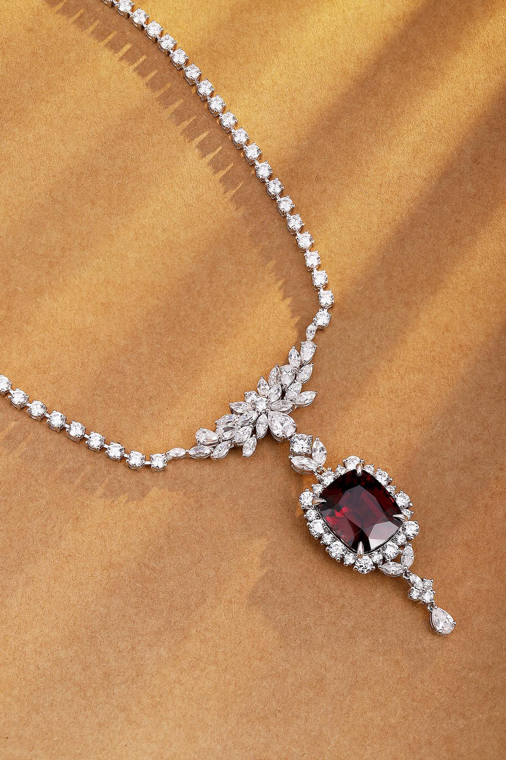 Garnet Reverie Natural Garnet Pendant Necklace