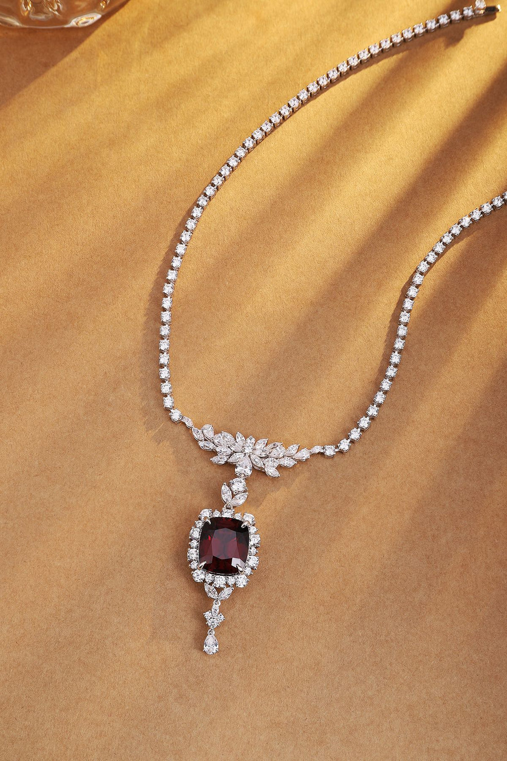 Garnet Reverie Natural Garnet Pendant Necklace