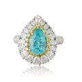 Paraiba Ice Lab-Created Paraiba Cocktail Ring