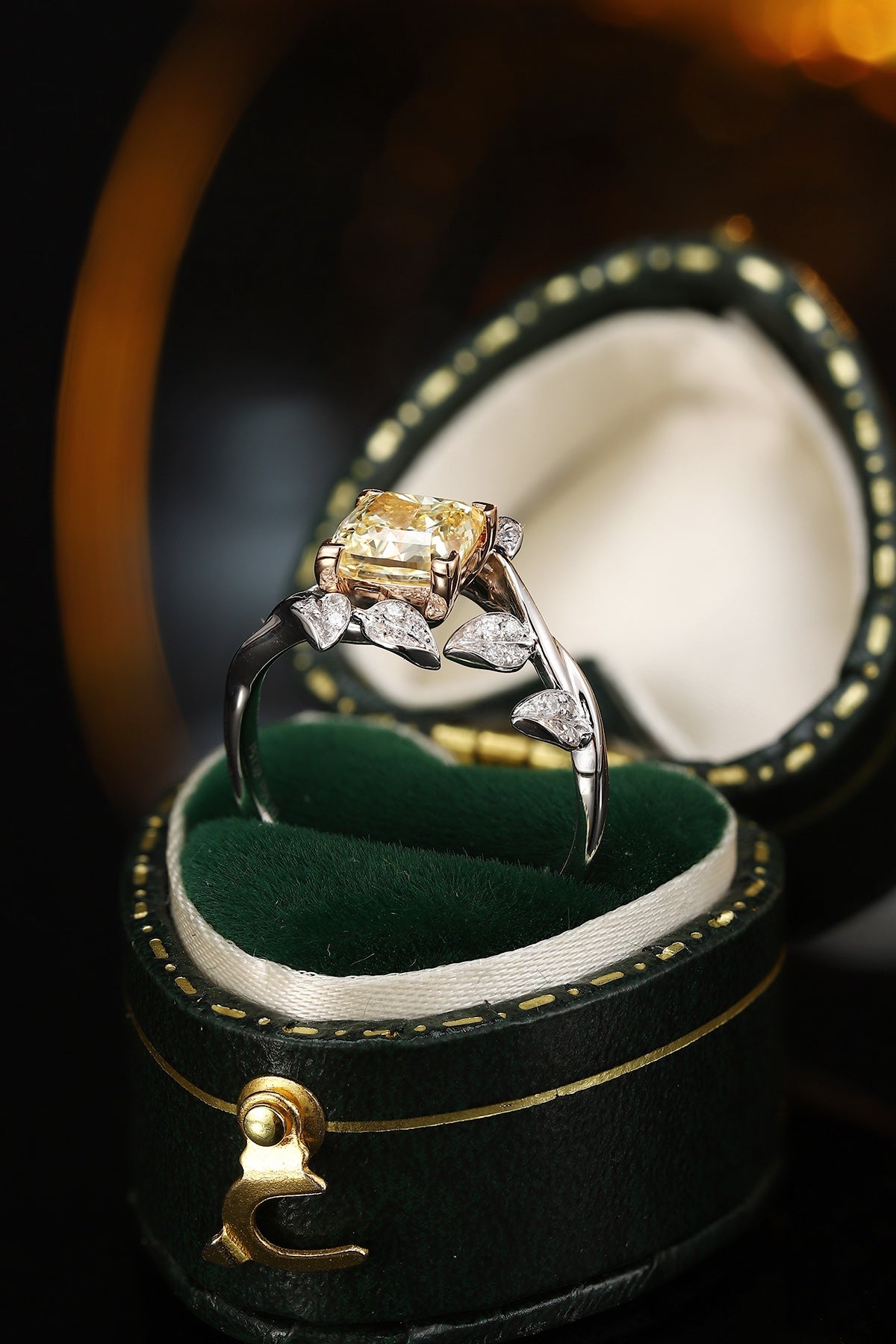Golden Fleur 18K Lab-Grown Yellow Diamond Ring