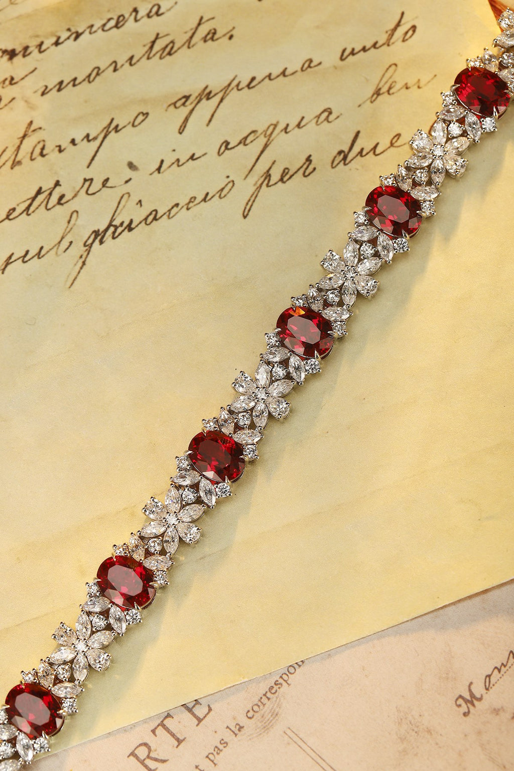 Ruby Garland Lab-Created Ruby Bracelet