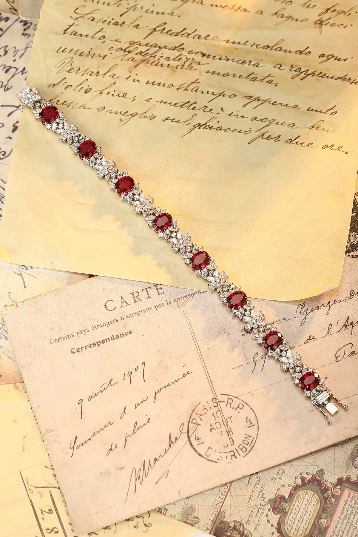 Ruby Garland Lab-Created Ruby Bracelet